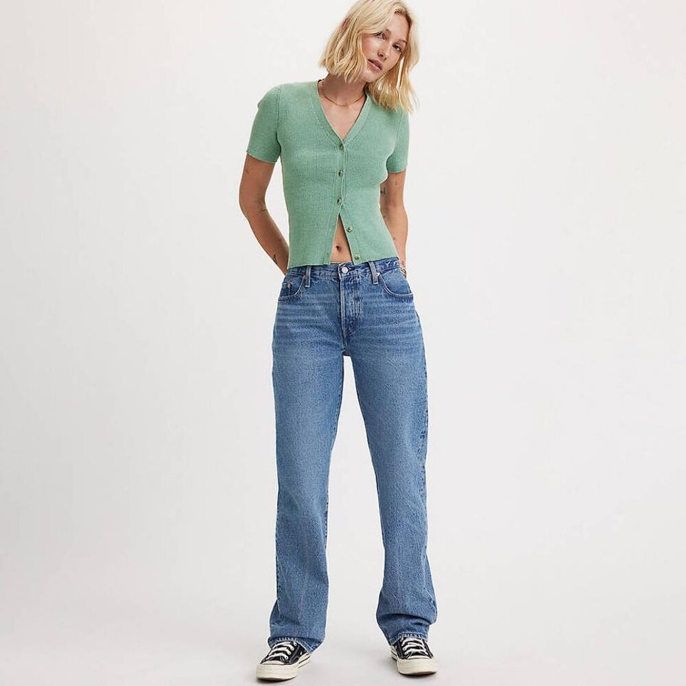 LEVI'S Women's 501 Jeans Size 28X30 in medium wash